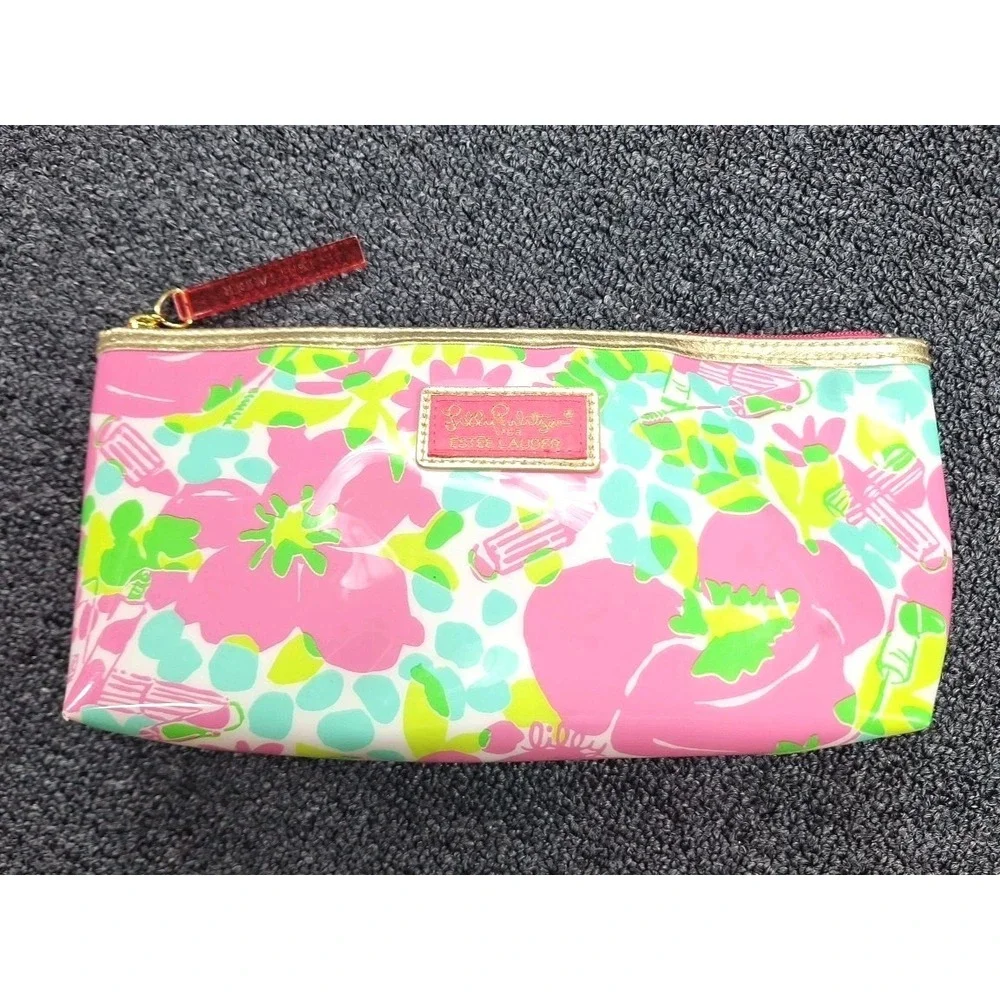 Lilly Pulitzer + Estee Lauder Cosmetic Bag Toiletry Water-resistant Organizer‎